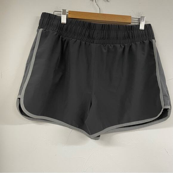 Reebok Grey Pull On Womens Running Shorts XXL Athletic Casual Stretch Waist - Picture 5 of 10